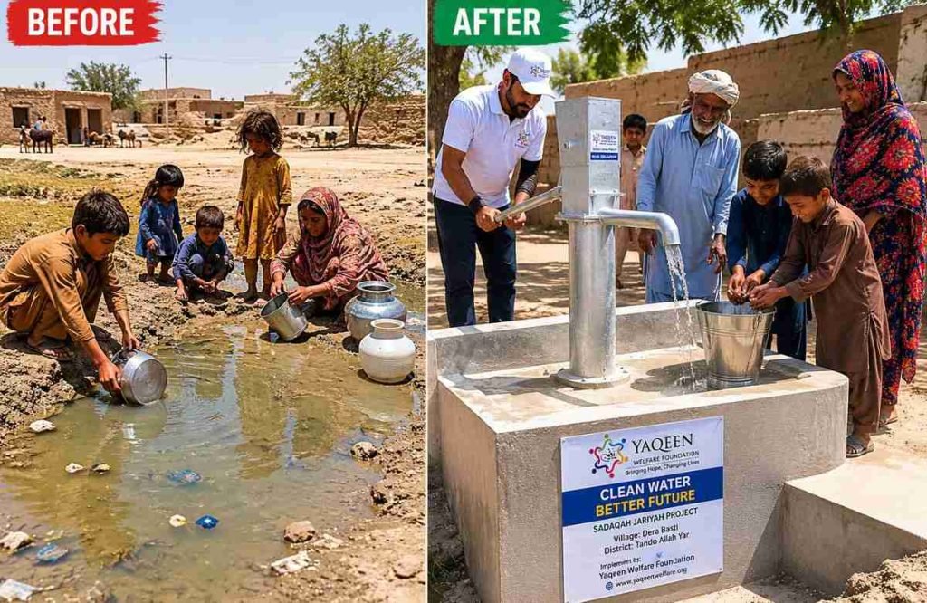 before-and-after-water-well-donation