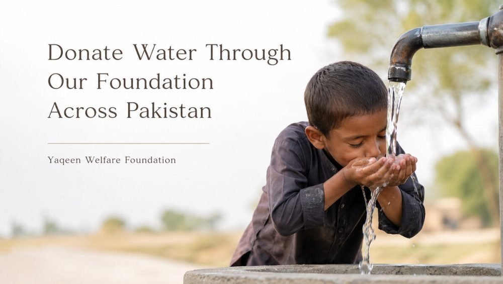 Donate Water Through Our Foundation Across Pakistan