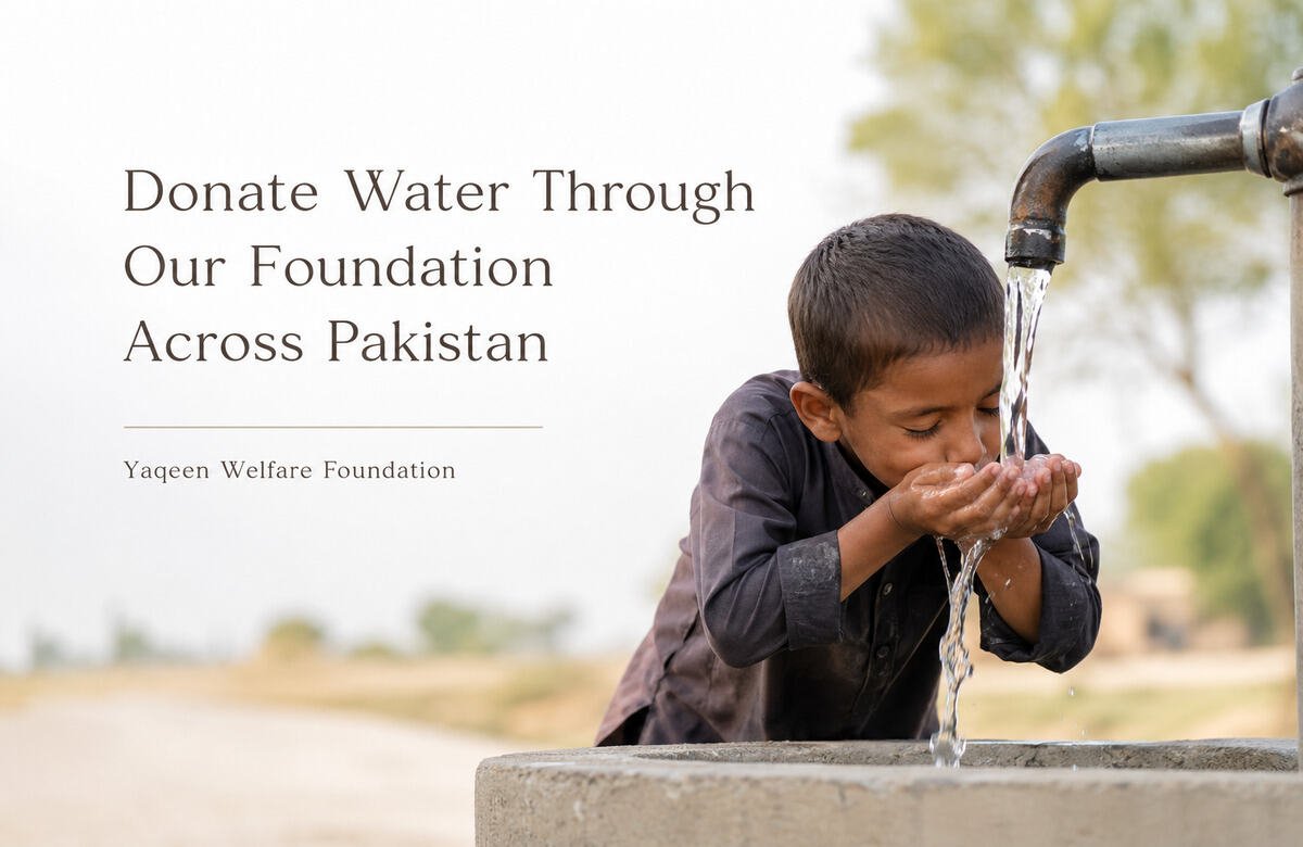 Donate Water Through Our Foundation Across Pakistan