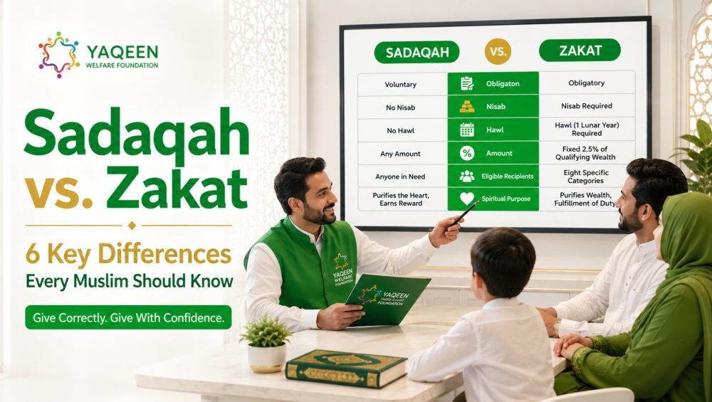 Sadaqahl Zakat vs. 6 Key Differences Every Muslim Should Know