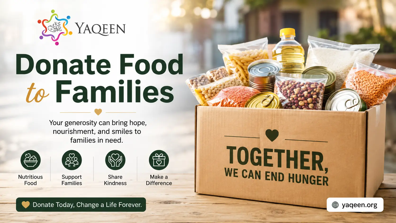 Donate Food to Families in Need | Yaqeen