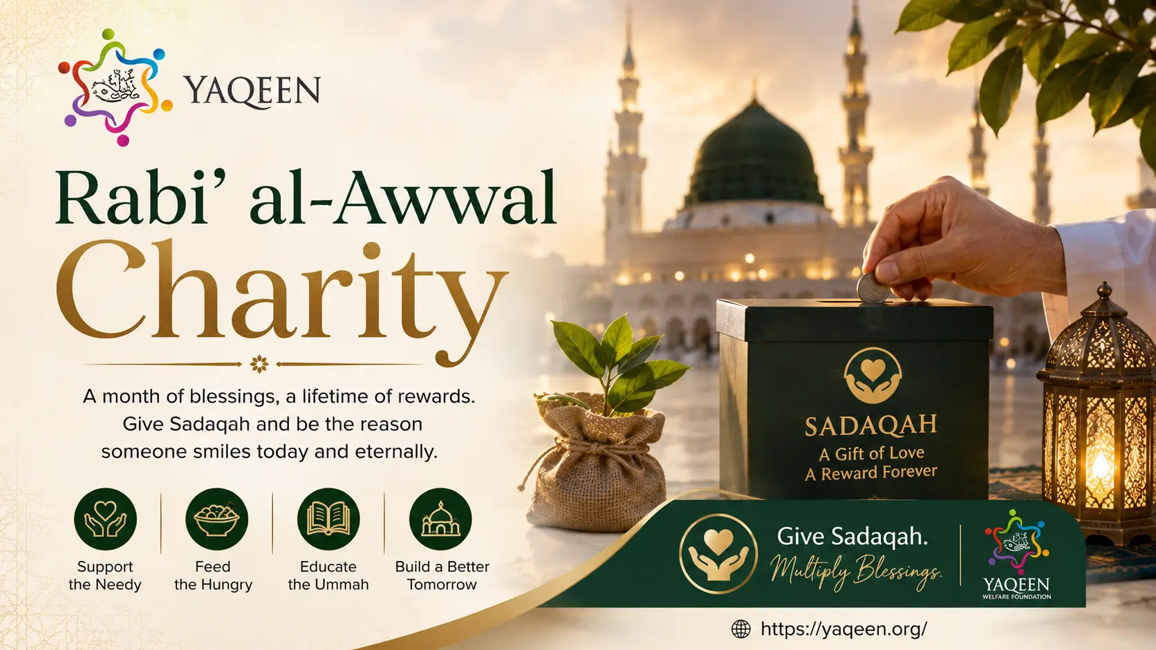 5 Ways to Mark Rabi' al-Awwal Charity Through Giving Sadaqah