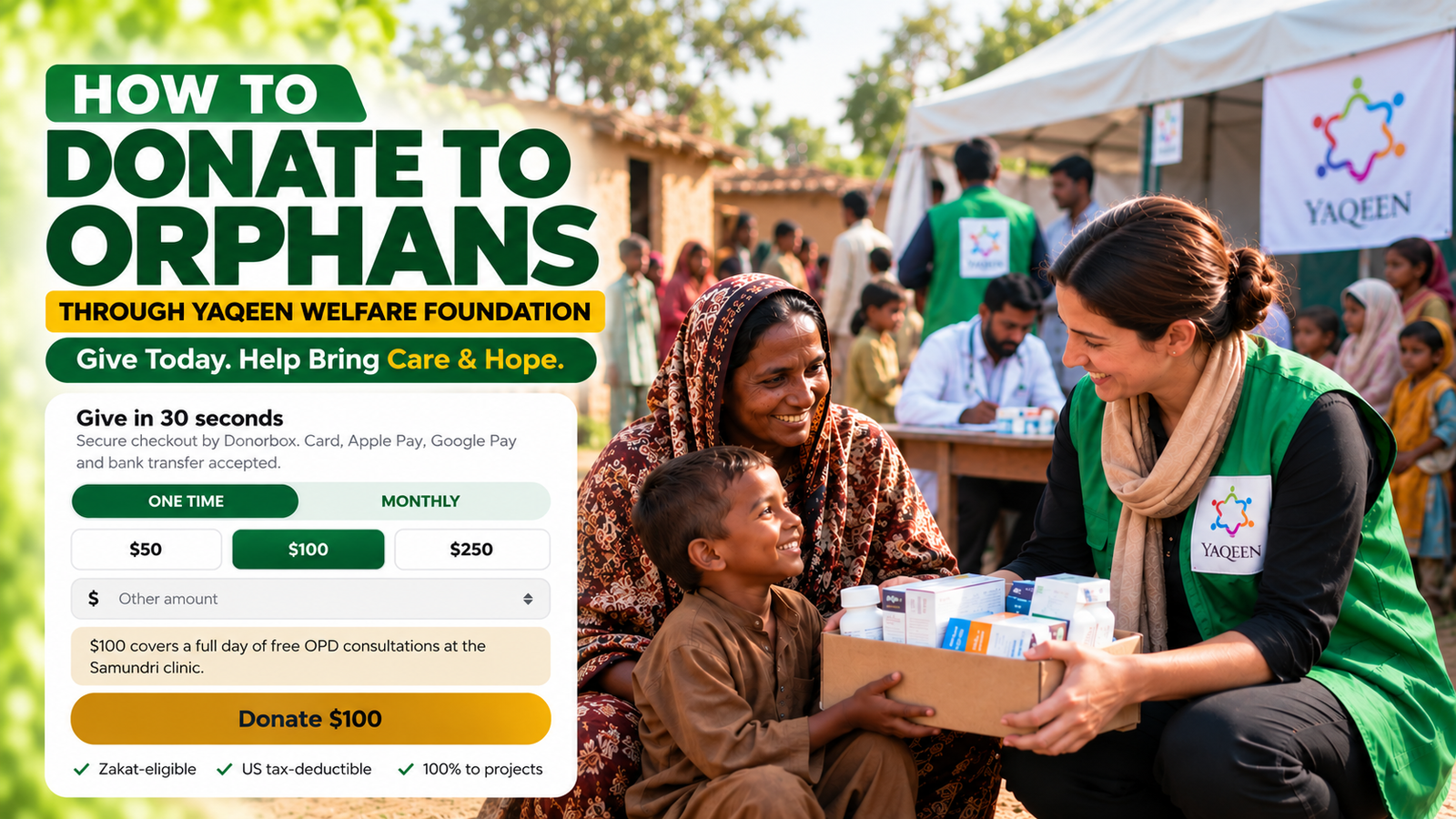 Donate to Orphans with Yaqeen