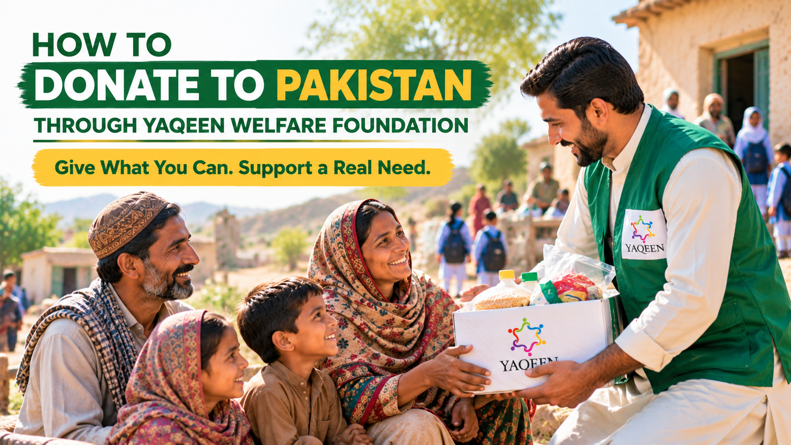 Yaqeen Aid Community Support in Pakistan
